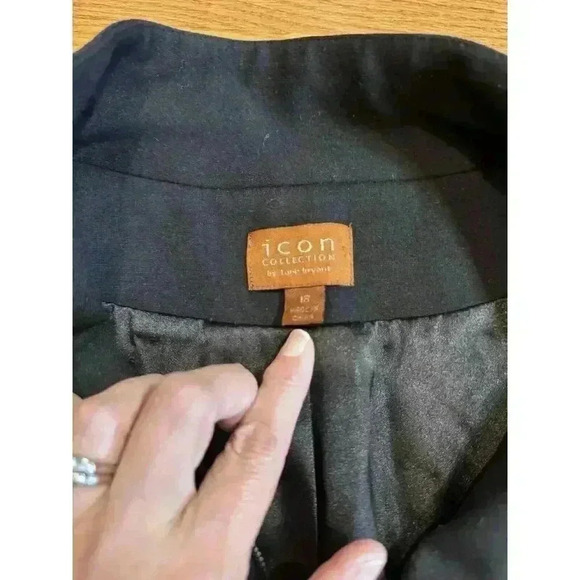 Icon Collection Lane Bryant Womens Cropped Blazer Jacket 18 Preppy Classic - Picture 2 of 11